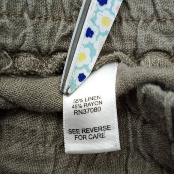 EST. 1946 ~ Women's Linen Blend High Rise Wide Leg Pants ~ 14/16 Y2K Gorpcore - Picture 5 of 6